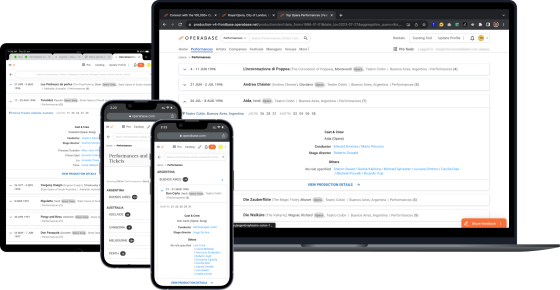 Operabase PRO | Casting Tooll | Archive access | Arts organisation ...